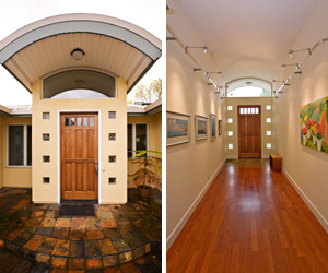 Barrel Vaulted Ceiling and Art Lighting