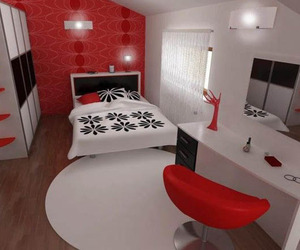 Bedroom-colors-with-red-white-and-black-m