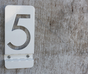 Bent Metal House Numbers