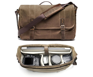 Camera and Laptop Messenger Bag