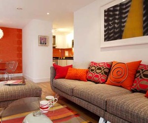 Colorful Design of Living Room by Adrienne Chinn 