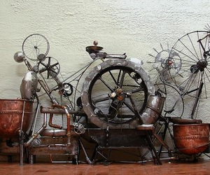 complex and colourful kinetic sculptures