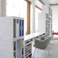 Contemporary-work-desk-and-storage-unit-of-solid-marble-s