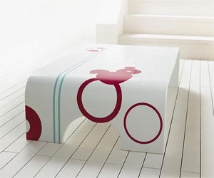 Cool and Elegant Corian table by Stuart Melrose