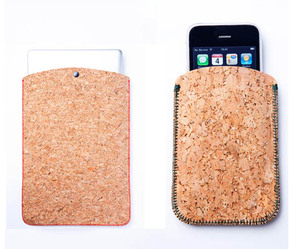 Cork Laptop and iPhone Sleeves by Ryan Frank