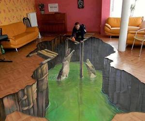 Crocodile 3D Home Floor Art