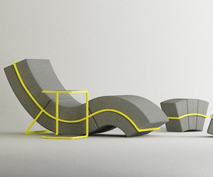 Curve Frame Sofa Set