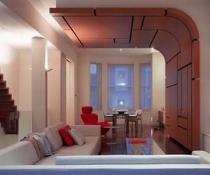 Curved Leather by Belsize Architects