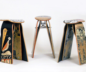 Deckstools Recycled Skateboard Furniture