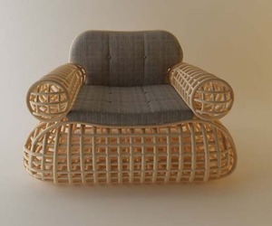 Doeloe Lounge Chair and Pretzel Bench By Abie Abdillah