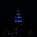 Empire-state-lit-up-with-color-technology-for-election-s