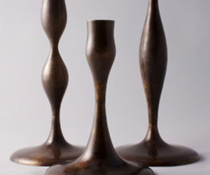 Eva Zeisel Candlesticks in Bronze