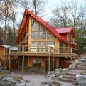 First-leed-platinum-log-home-s
