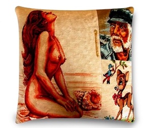 Frederique Morrel recombined vintage needlepoint