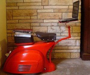 Furniture From Discarded Vespa Scooter