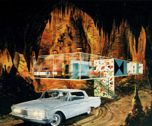 futuristic house illustrations
