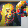 Giant-pixel-portraits-made-of-kvadrat-fabric-s