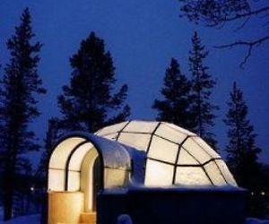 Glass Igloos Above The Arctic Circle