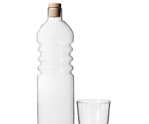 Glass Water Bottle and Cup