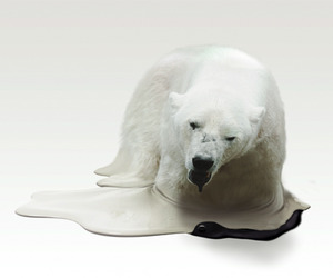 Global Warming Melting Animal Sculptures by Takeshi Kawano