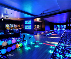 Houses with  Bowling Alley Lanes 