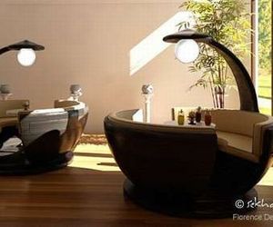 Ideally chic 'Terrace Bar Seating Pods' by Sekhar Roy