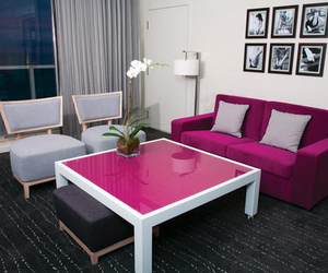  The Gansevoort Hotel with Pink Accented Interior Design
