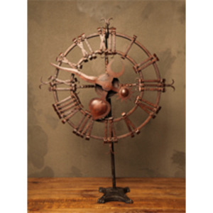 Iron-clock-on-stand-2-m