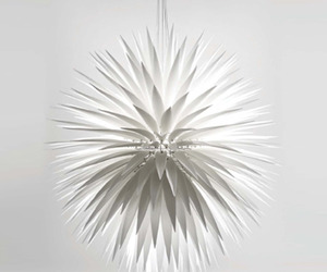 Jeremy Cole's White Flax Pendant Lamp 