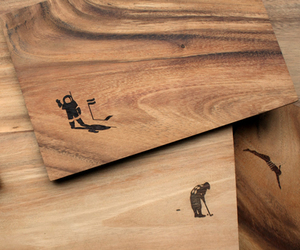 Laser engraved chopping boards