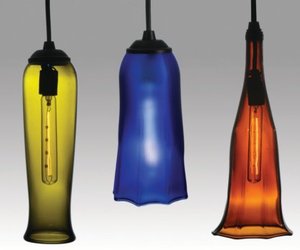 Light Fixtures made of Wine Bottles