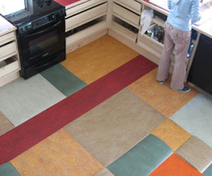 Linoleum remnant floor