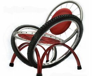 Lounge Chair From Bike Rims