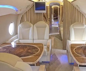 Luxury Interior Airplane Tupolev 134 