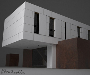 MARIO HANDLE designs the "WHITE-RUST" low energy house