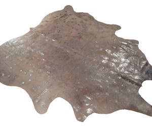 Metallic Silver Beige Cowhide Rug