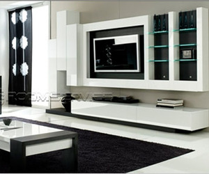 Modern-wall-by-milmueble-m