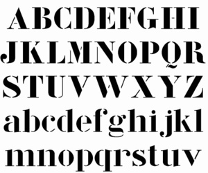 Modular Stencil Corbu Font