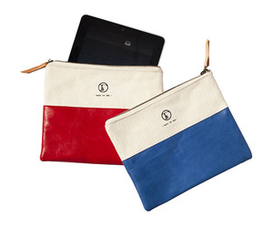 Nautical Inspired Traveler's Clutch by Fleabags