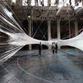 Packing-tape-web-installation-by-numenforuse-s