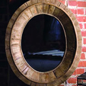 Pieced-wood-oval-mirror-s
