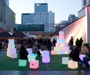 Pixels, interactive art installation