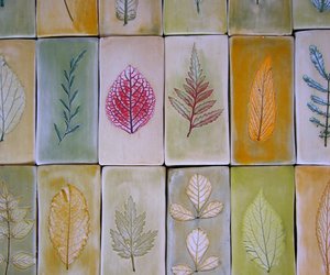 Porcelain Leaf Tiles by John Newdigate