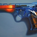 Ready-fire-aim-paintings-of-toy-guns-by-shannon-cannings-s