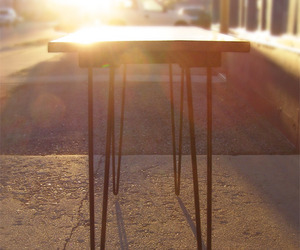 Reclaimed Wood Hairpin Leg Table
