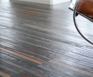 Recycled-leather-belt-flooring-by-ting-m