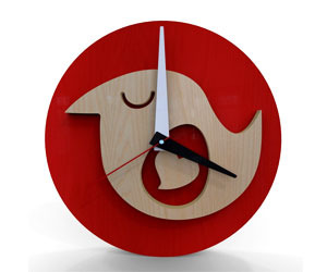 Red Bird Clock - Wish