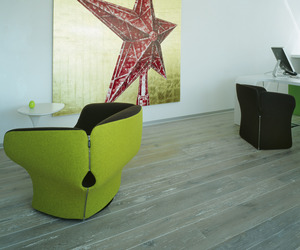 Salvaged Antique Oak Flooring by Ebony and Co.