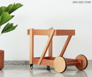 Service trolley by Jorge Diego Etienne