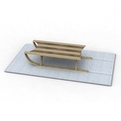 Sled-coffee-table-and-snow-white-rug-s